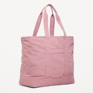 Old Navy Pink Corduroy Tote Bag